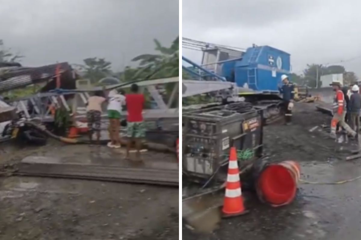 Grúa cayó sobre niños y uno murió, en Buenaventura: habría una irregularidad