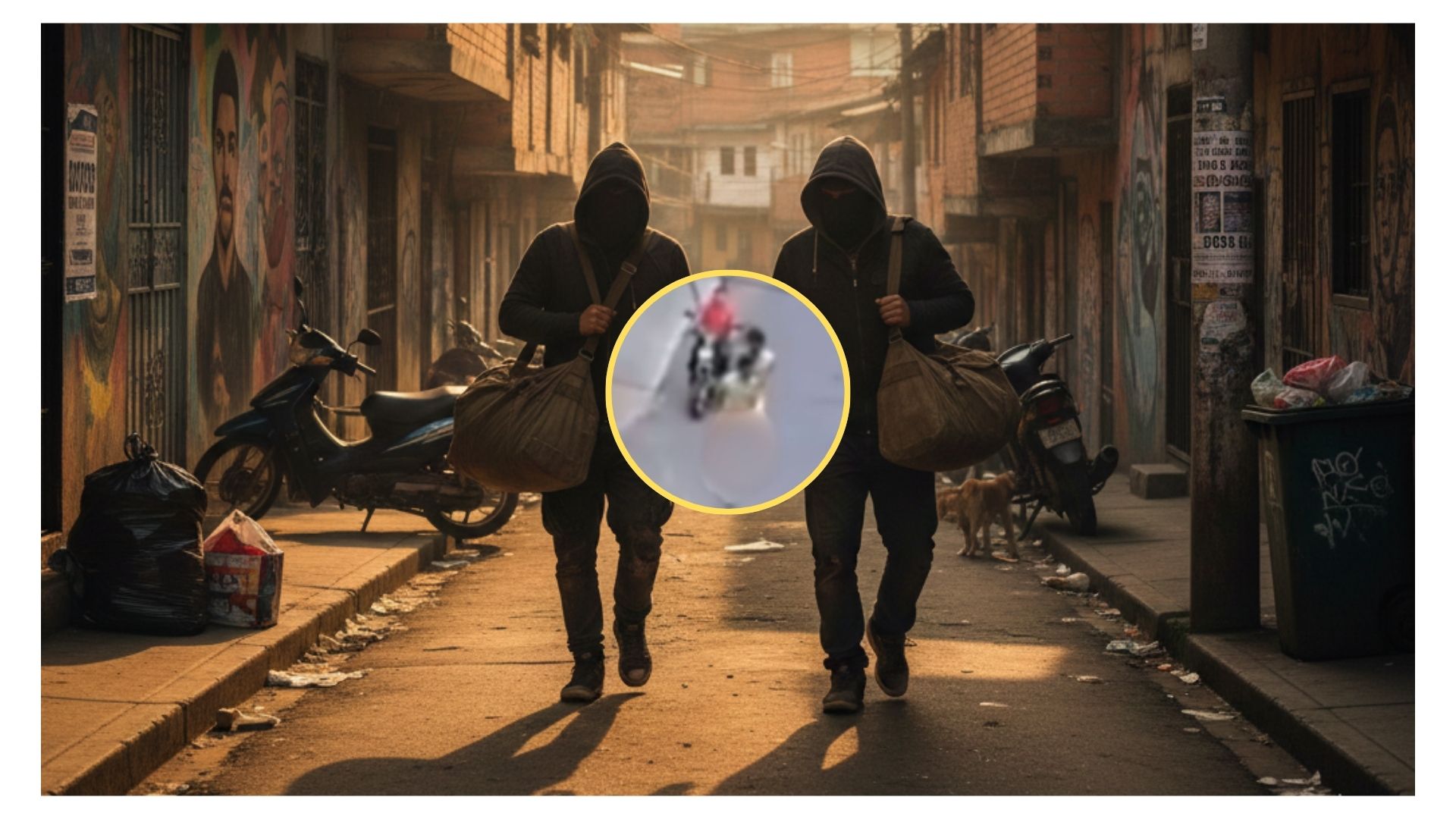 Desnudaron a ladrones en Medellín y los pusieron a correr por la cuadra 