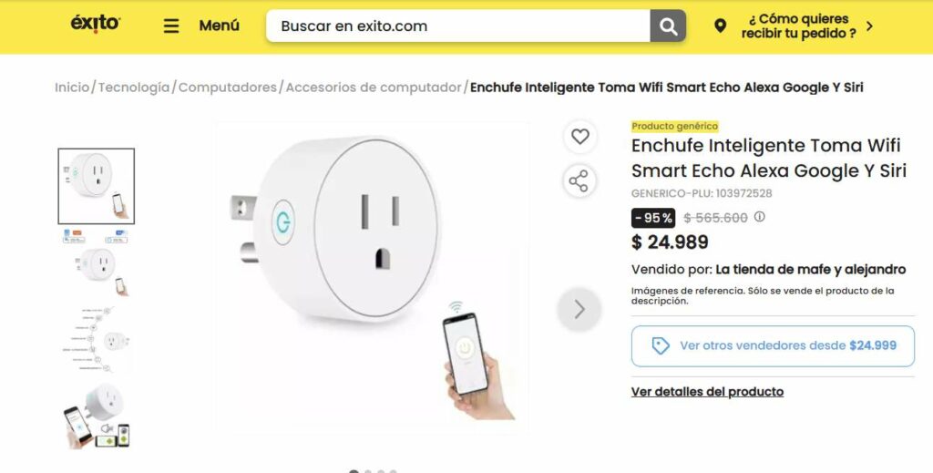Oferta de 95 % en Éxito / Éxito