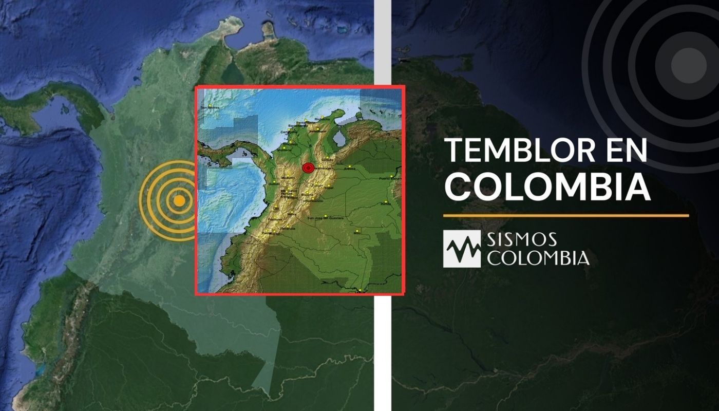 Temblor en Colombia de magnitud 4.7 con epicentro en Los Santos (Santander)