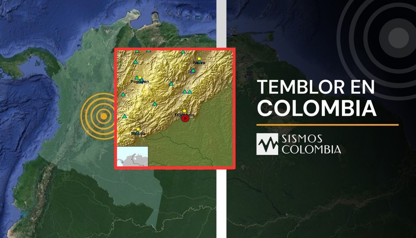 Temblor en Colombia de magnitud 3.3 con epicentro en Florencia (Caquetá)