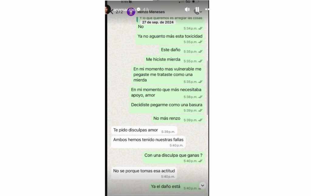 Pruebas de 'Anamar' contra Renzo.