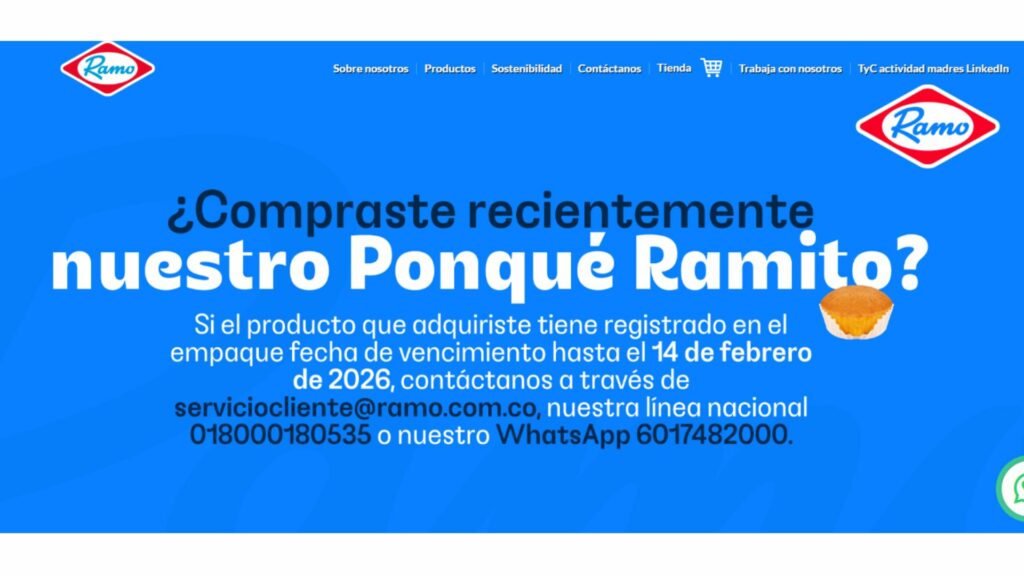 Comunicado de Ramo / Página de Ramo 