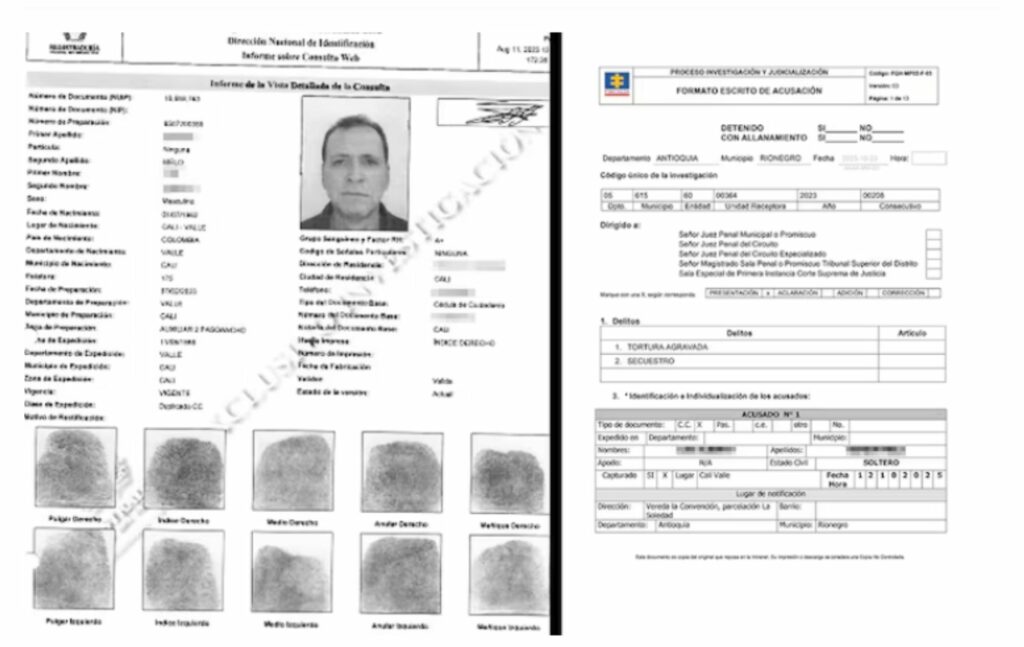 Imputación de cargos al papá de Greeicy Rendón / Revista Semana.