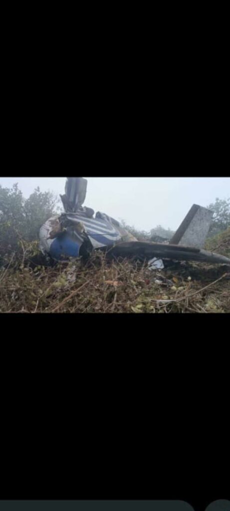 Así quedó la avioneta accidentada en Norte de Santander / Imagen suministrada a Pulzo