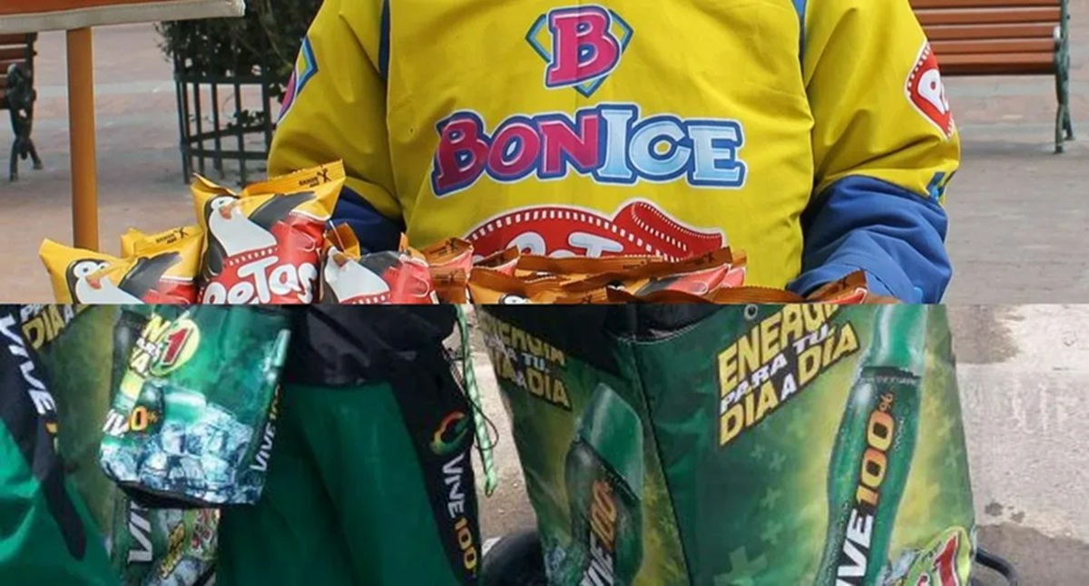Vendedores de Bon Ice y Vive 100