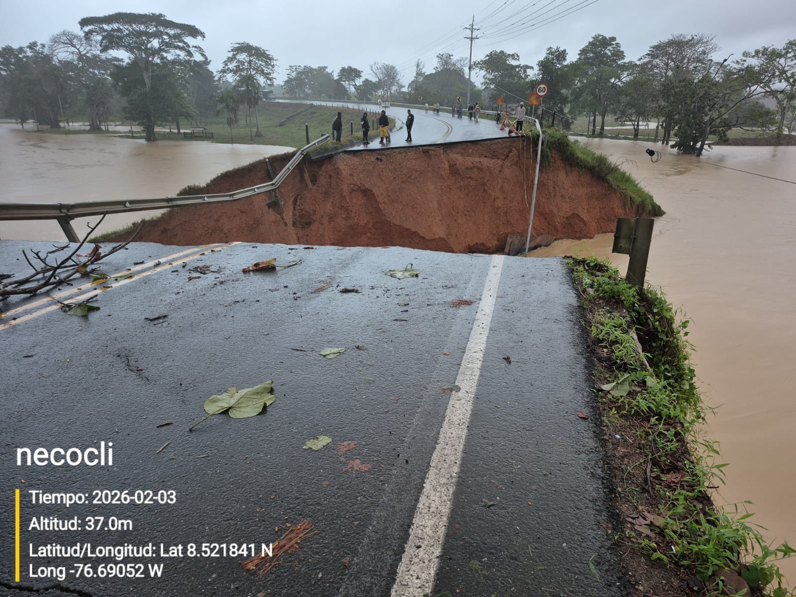 Caída puente río Mulatos Urabá Antioqueño: lluvias y creciente Córdoba
