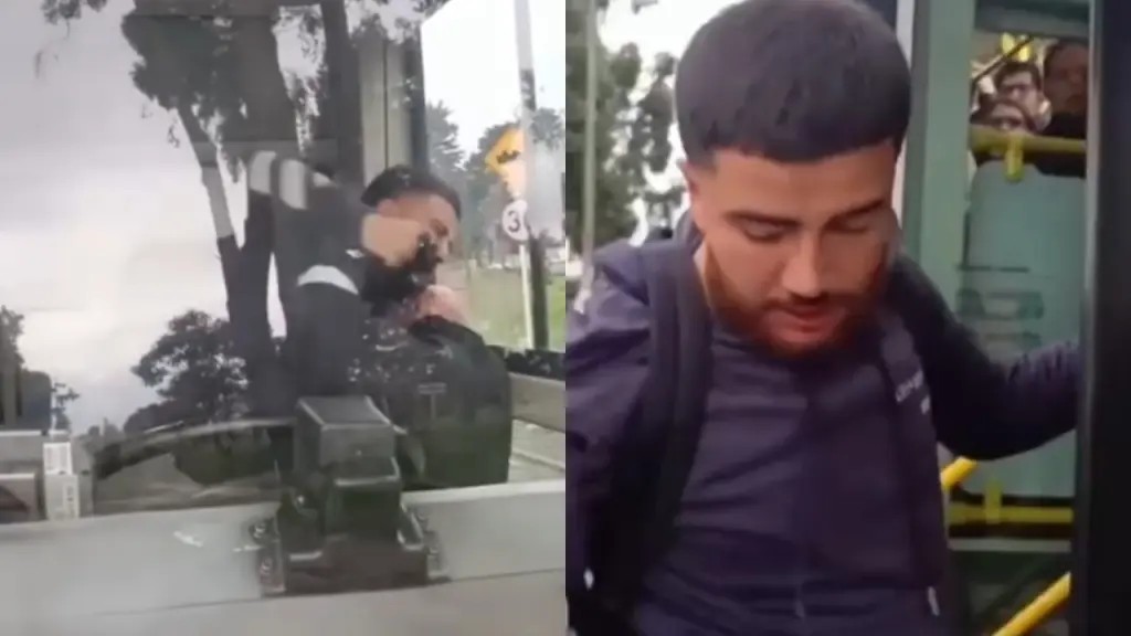 Así fue la agresión contra un conductor del SITP en Bogotá