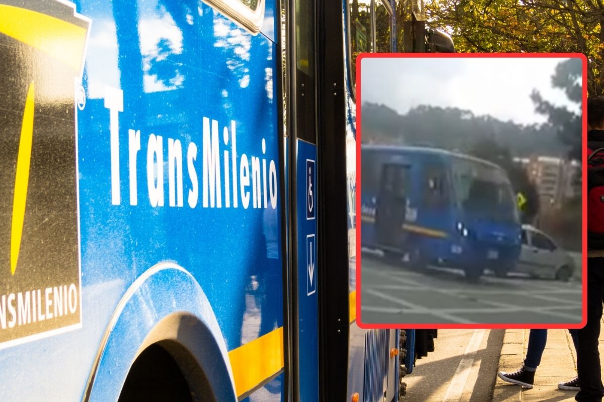 Conductor del SITP estrelló a carro particular, lo arrastró y lo quiso destruir