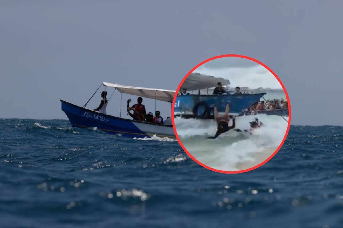 Mujer que cayó de lancha en San Andrés quedó en grave estado: video impresiona