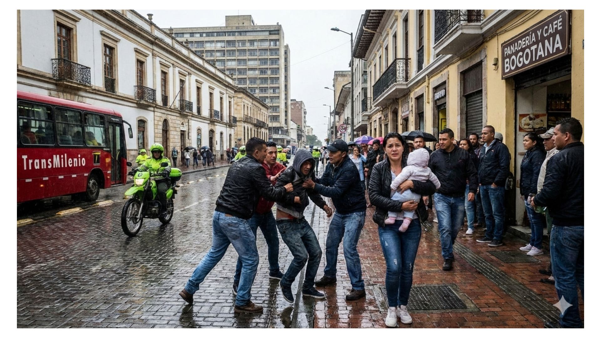Bogotá hoy: venezolano intentó robar a mujer que iba en bicicleta con su bebé
