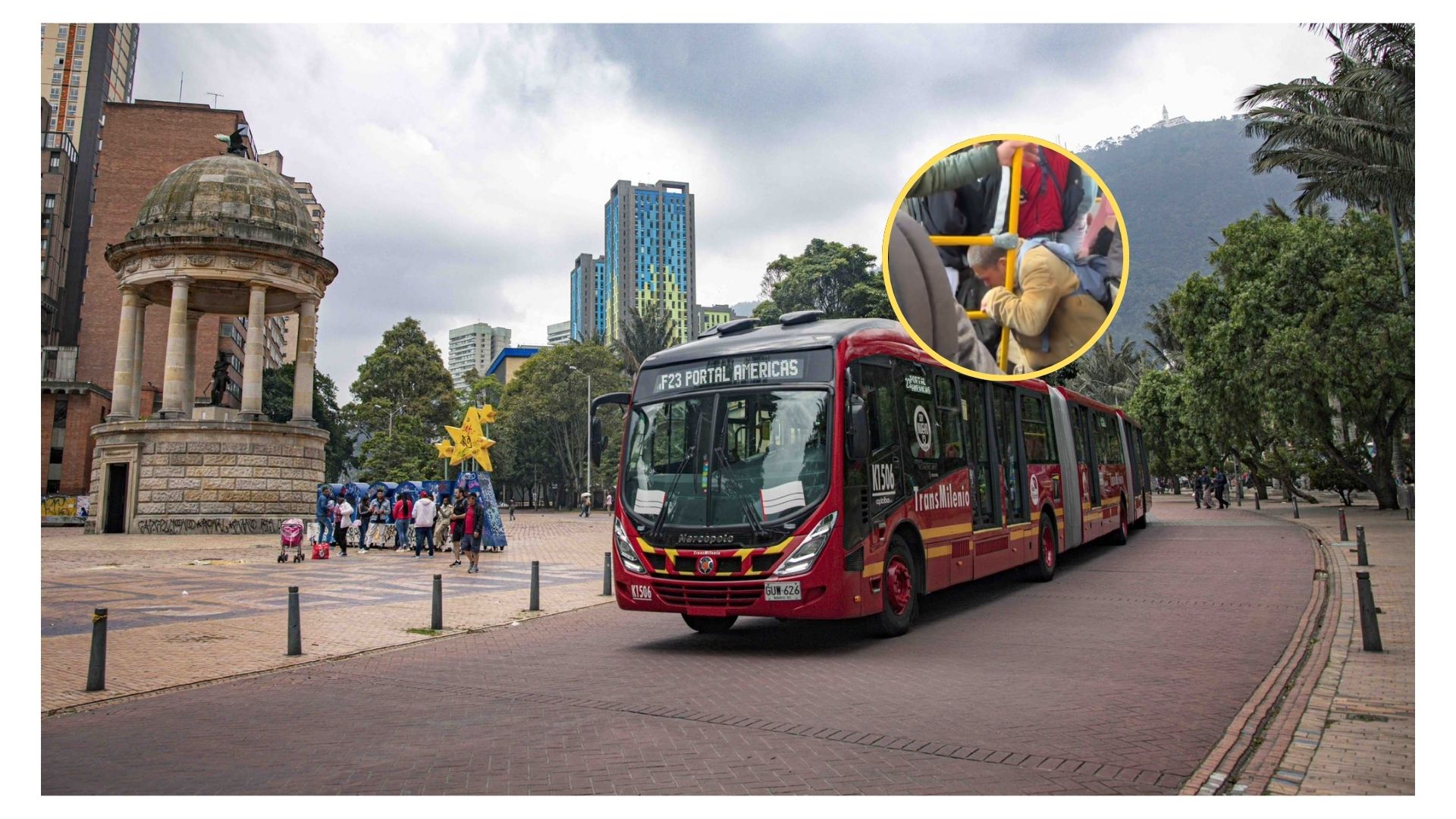 Hombre se hizo del baño en Transmilenio Bogotá porque no aguantó y lo grabaron