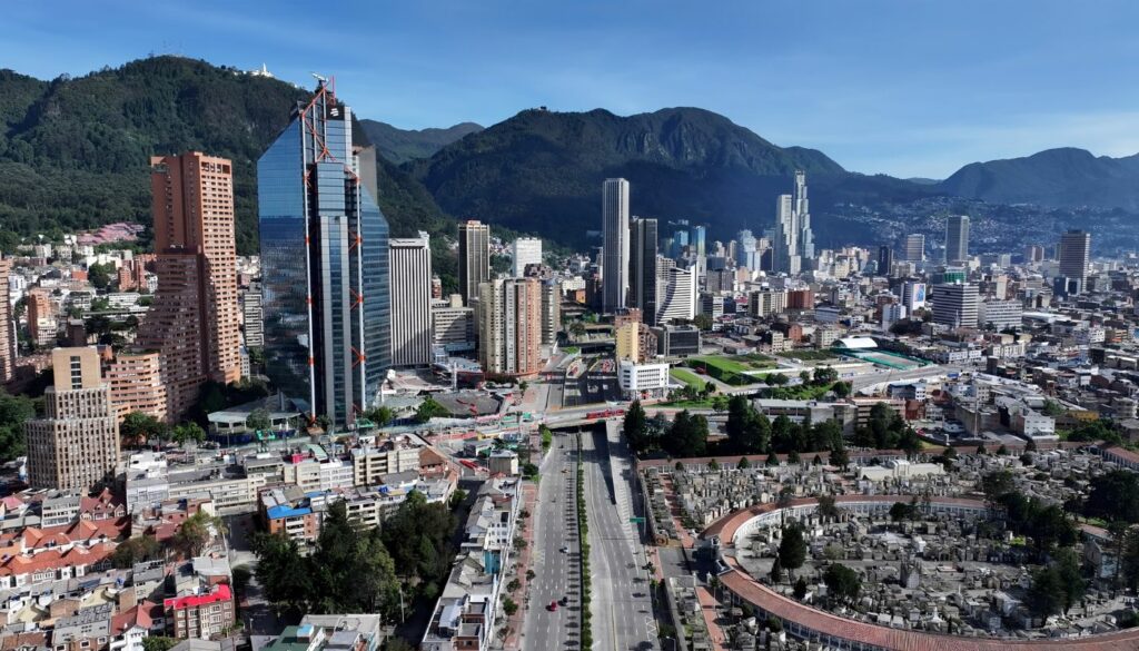 Zona empresarial en Bogotá (Getty)