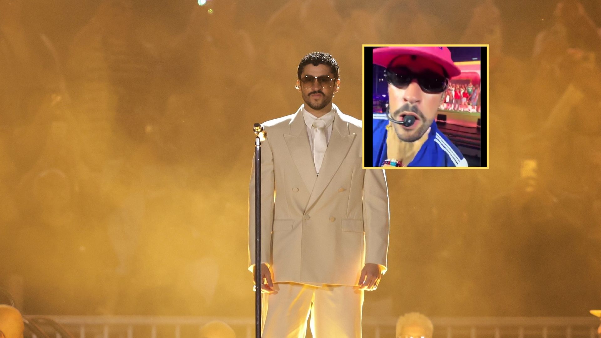 Fan ahorcó a Bad Bunny en concierto en Argentina y causó muchas reacciones