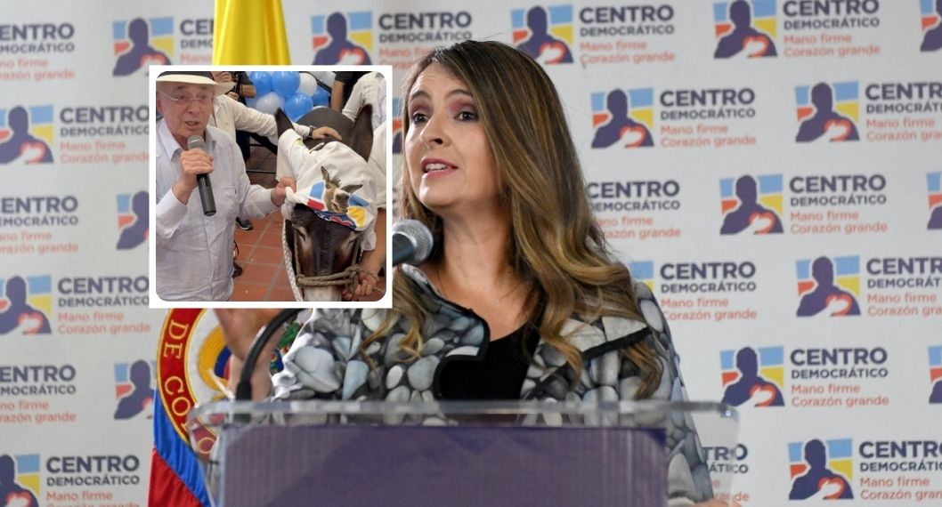 Álvaro Uribe comparó a Paloma Valencia con burro en el Centro Democrático, video