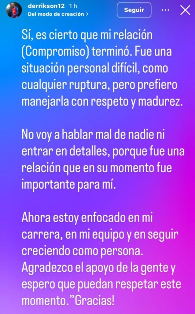 Mensaje de Derrikson