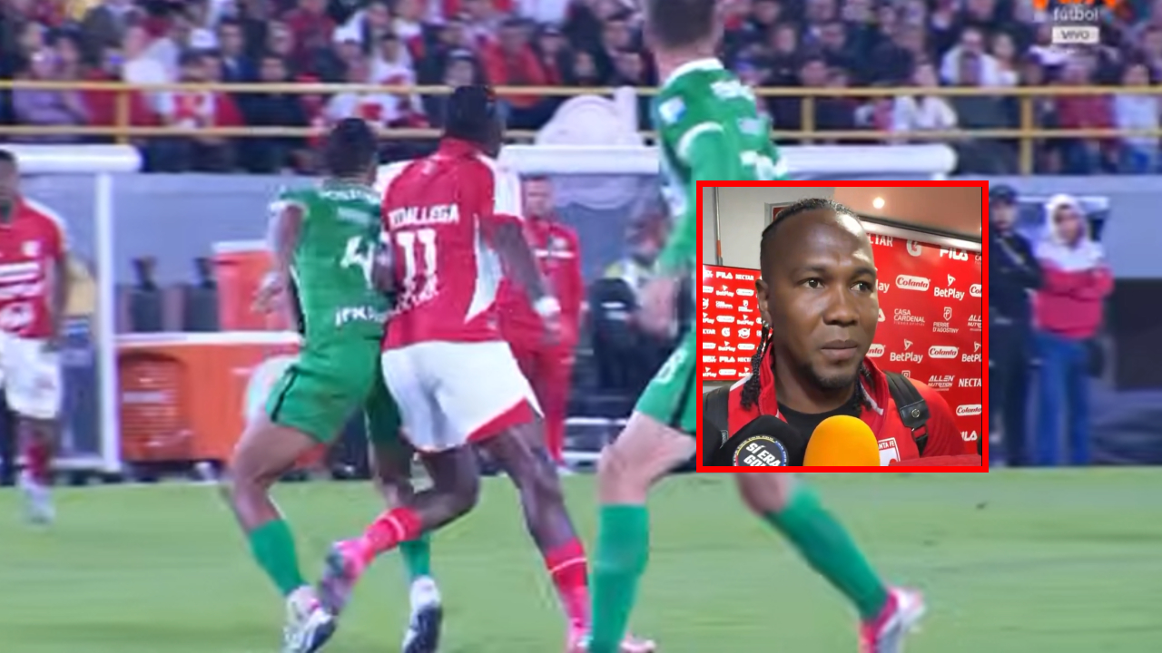 Polémica Santa Fe vs. Nacional: Hugo Rodallega critica gol anulado por árbitro