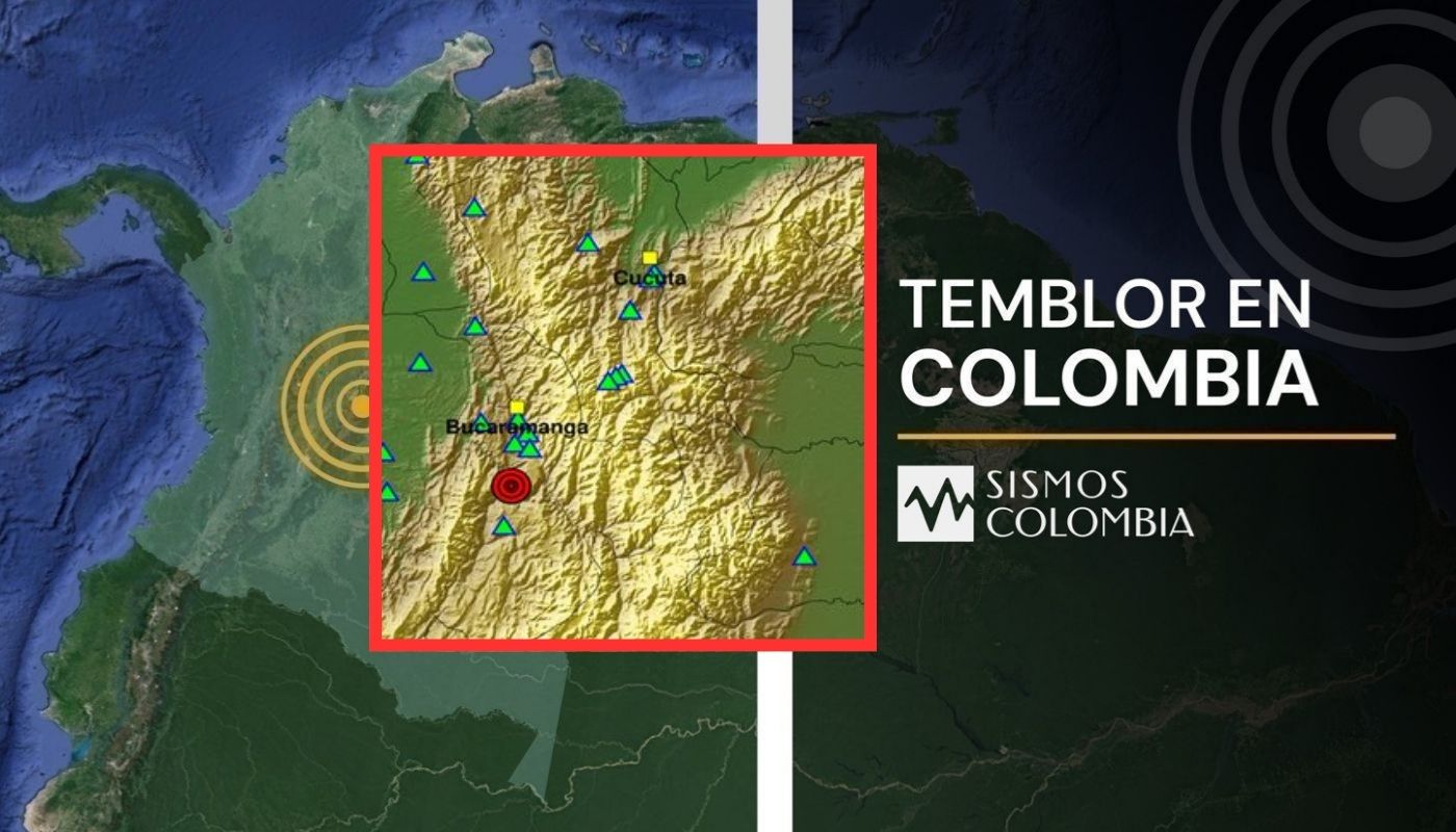 Temblor en Colombia hoy jueves 26022026 de magnitud 3.2 en Los Santos 