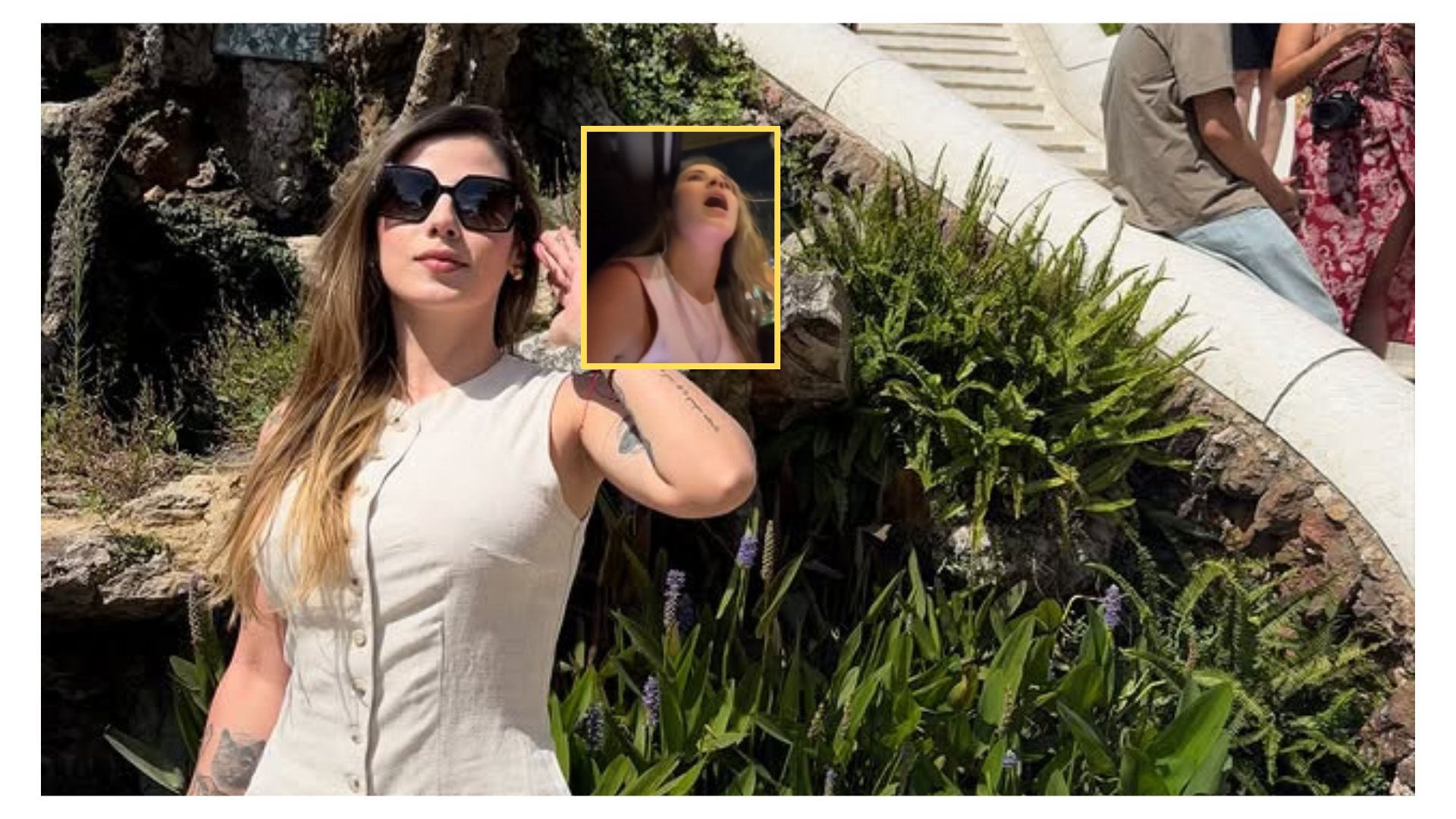 A modelo Mariana Duque le chocaron carro cuando iba haciendo live: dijo insultos