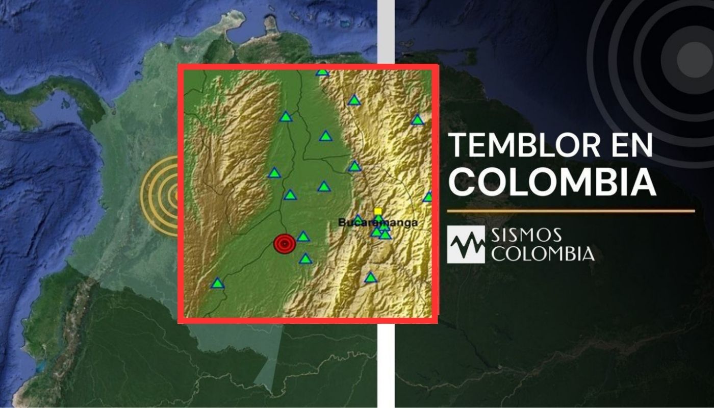 Temblor en Colombia de magnitud 2.6 y epicentro en Barrancabermeja hoy 632026