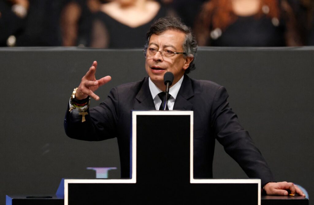 Gustavo Petro en funeral de Jesse Jackson / AFP