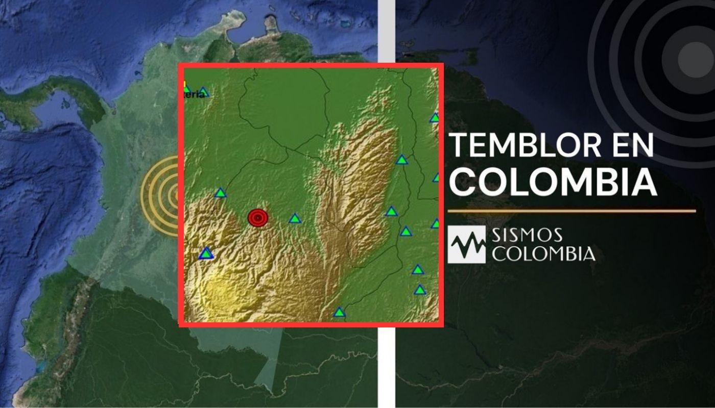 Temblor en Colombia sacudió madrugada de este martes que se sintió en Antioquia