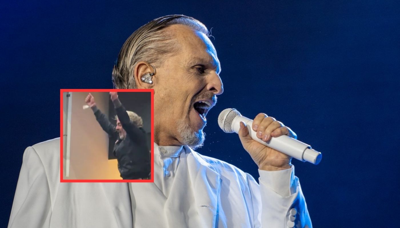 [Video] Juan Daniel Oviedo fue ovacionado en concierto de Miguel Bosé 