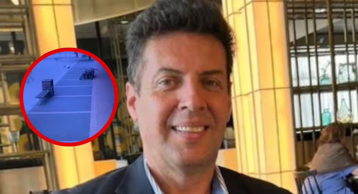 Cámaras de seguridad captaron el momento en el que Néstor Acosta, trabajador del Acueducto, fue interceptado por ladrones en Ciudad Salitre (Bogotá).