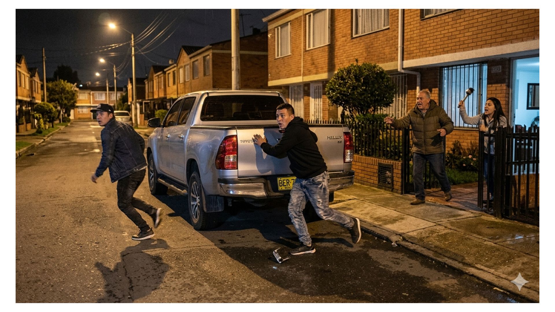 Robos Bogotá hoy: ladrones iban a robar camioneta y escoltas de UNP dispararon