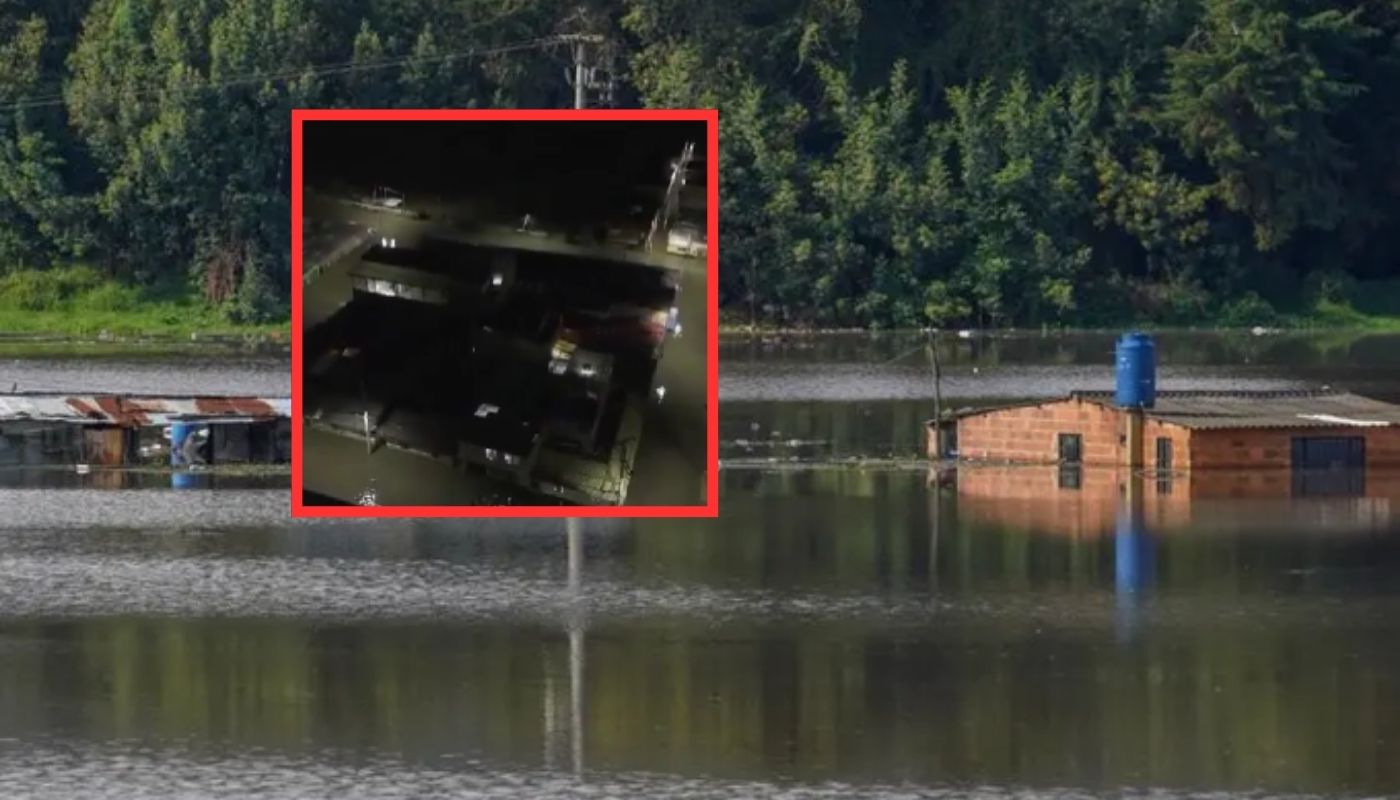 [Video] Dron muestra magnitud de inundaciones en Facatativá, que sigue bajo agua