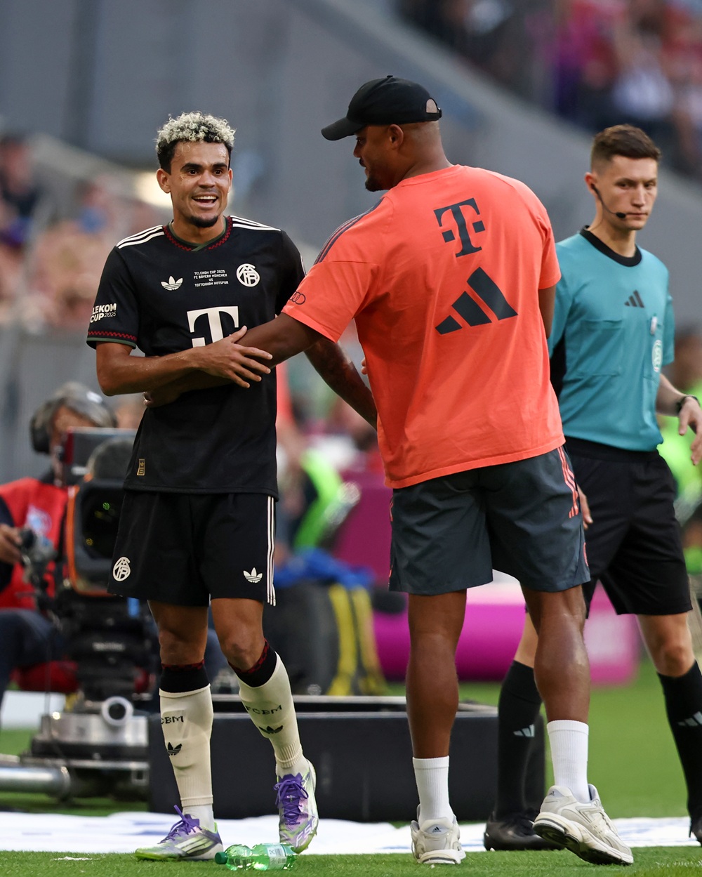 Luis Díaz y Vincent Kompany
