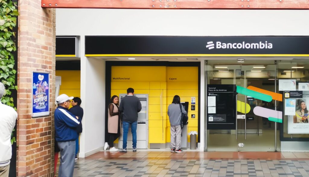 Cajero electrónico de Bancolombia 