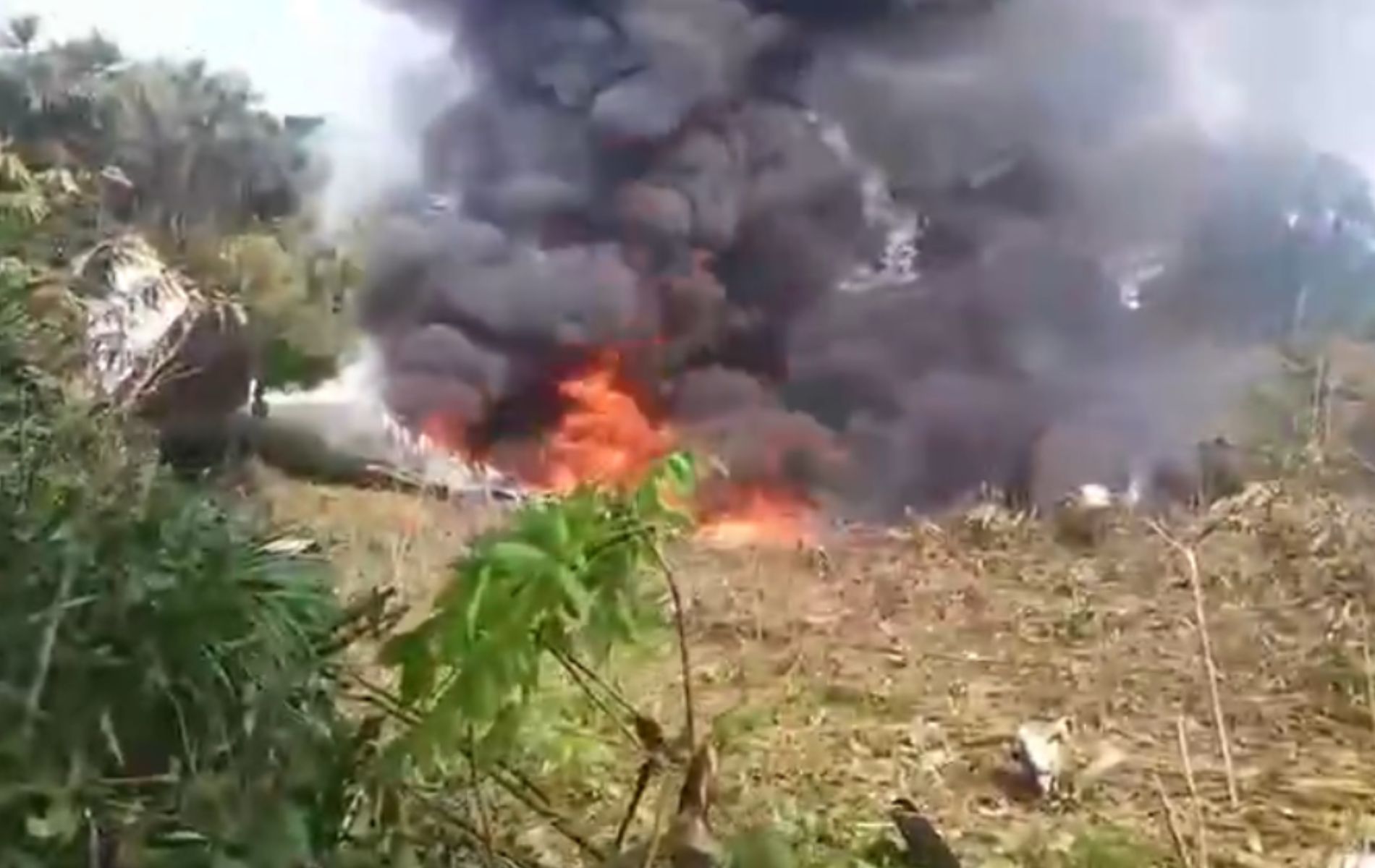 Video: se estrelló avión Hércules de las Fuerzas Militares en Putumayo