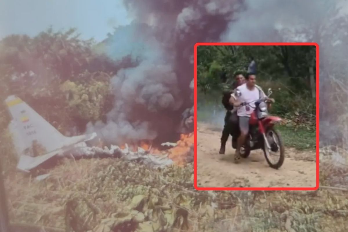 Soldados sobrevivieron a la caída del avión de la Fuerza Aérea: hay videos