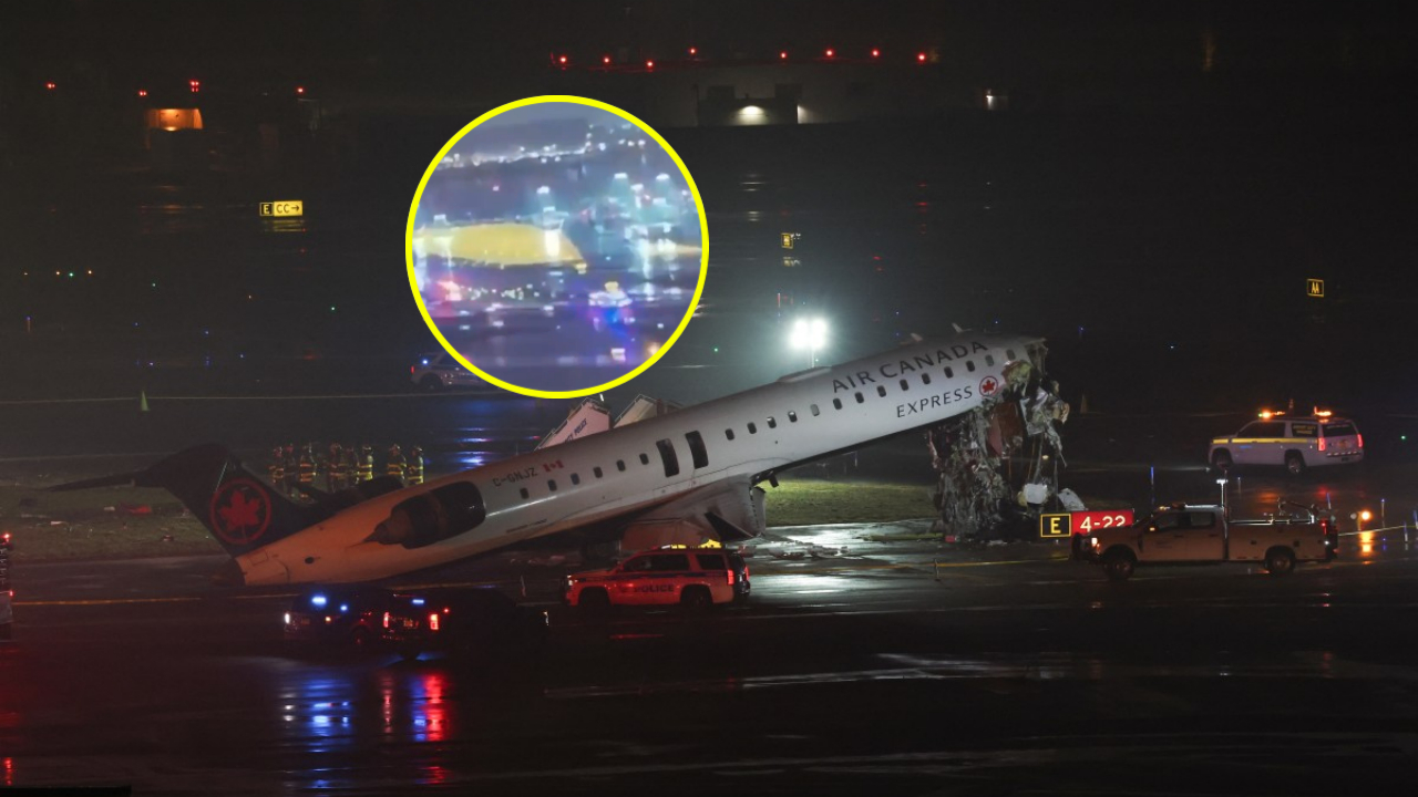 Video del accidente de avión de Air Canada en aeropuerto de Nueva York: qué pasó
