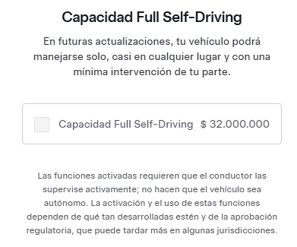 Precio manejo automático en Tesla