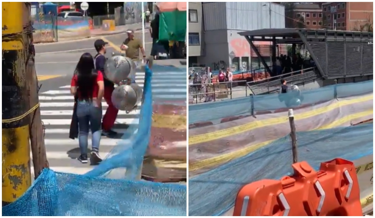 Ladrón de canecas en Bogotá