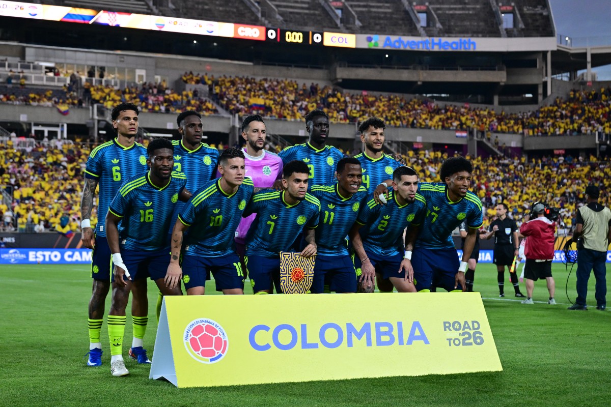 Selección Colombia en partido contra Croacia; juega contra Francia este 29 de marzo