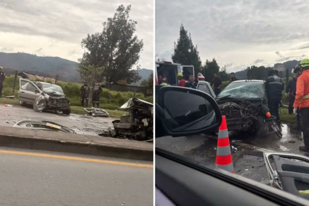 Vea los impactantes videos de la explosión en el peaje de la vía Zipaquirá-Ubaté. Hay 19 heridos y cierre total por choque múltiple de tractomula.