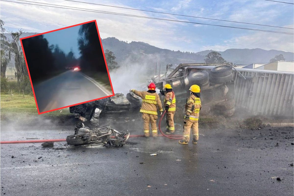 Video del camión del accidente en peaje de Zipaquirá