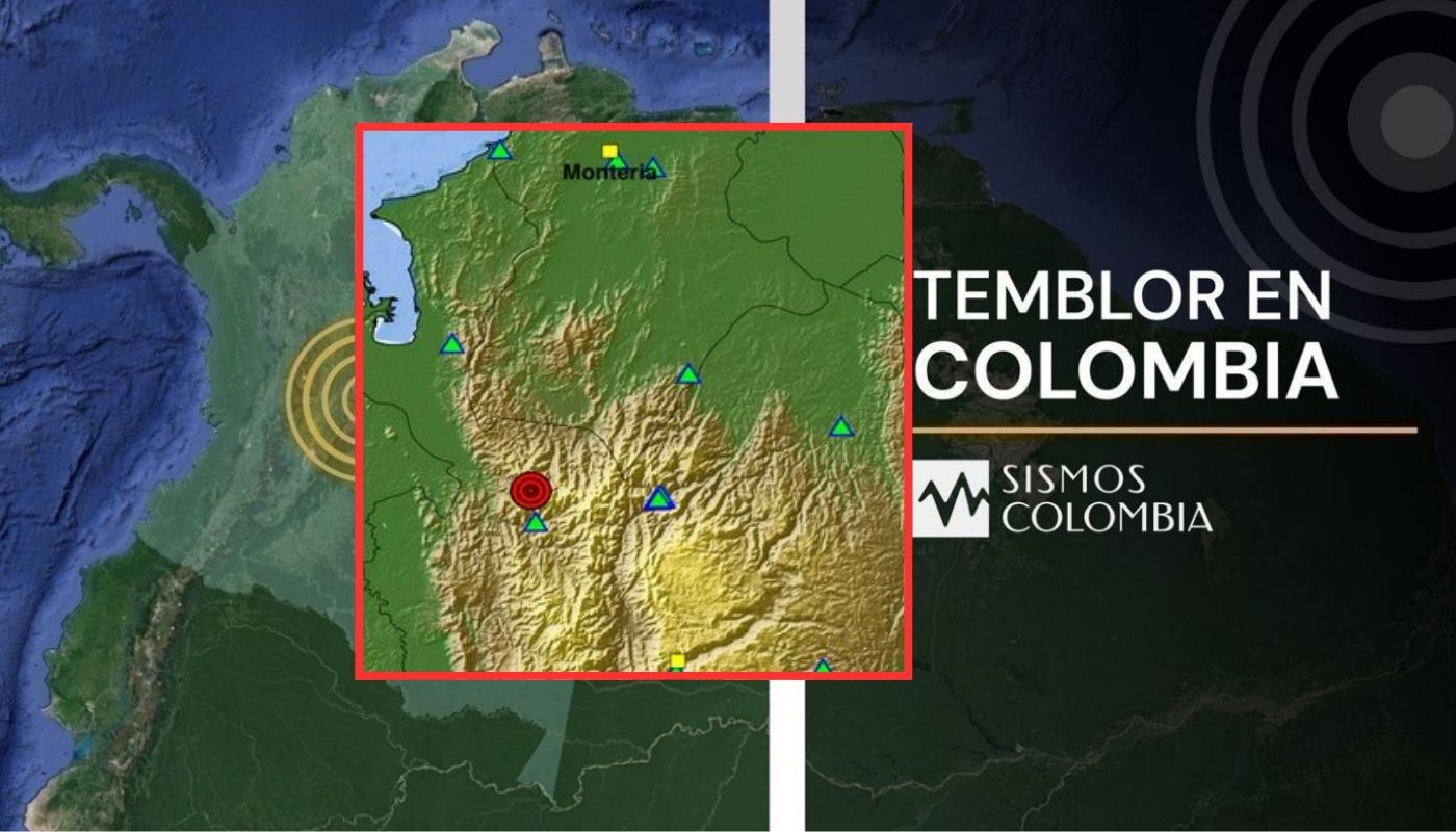 Cuatro temblores movieron el Jueves Santo en Colombia en varios departamen
