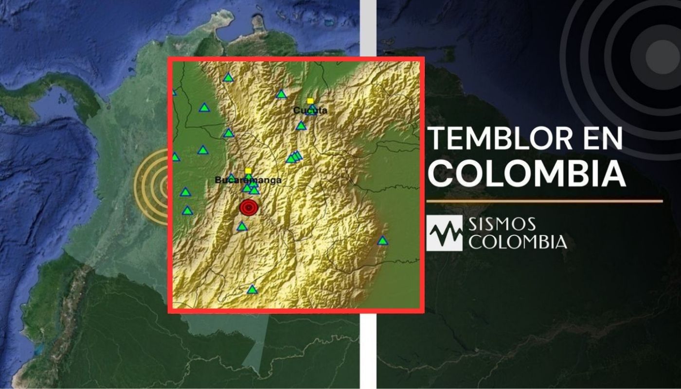 Temblor de magnitud 3.6 sacudió a Colombia en madrugada de este martes este fue el epicentro