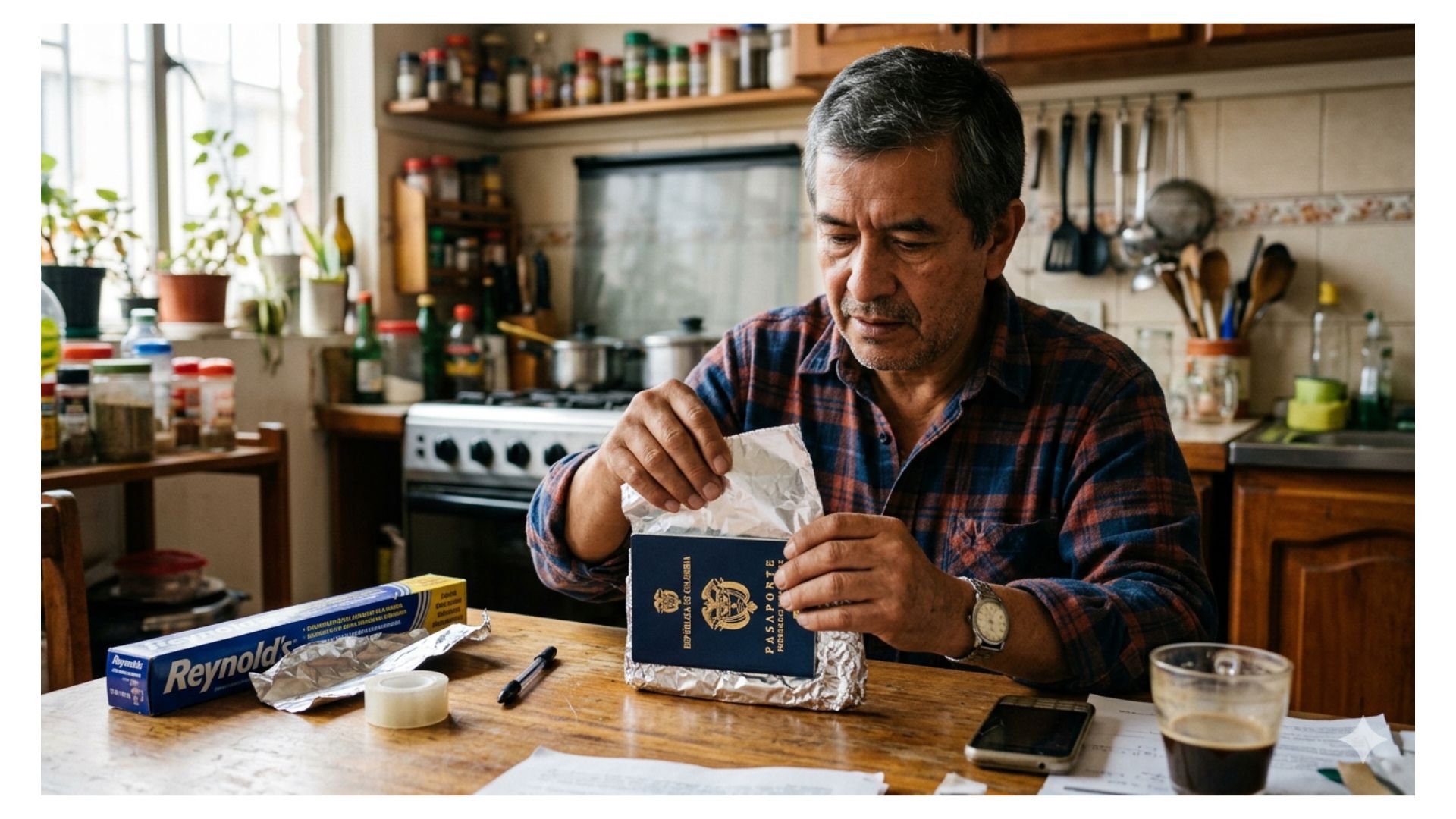 Por qué envolver pasaporte en papel aluminio en Colombia: salva de robo skimming