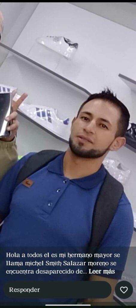 Así vestía Michael Smith Salazar Bustos la última vez que fue visto antes de desaparecer en Soacha / Imagen proporcionada por la familia de Michael Salazar a Pulzo