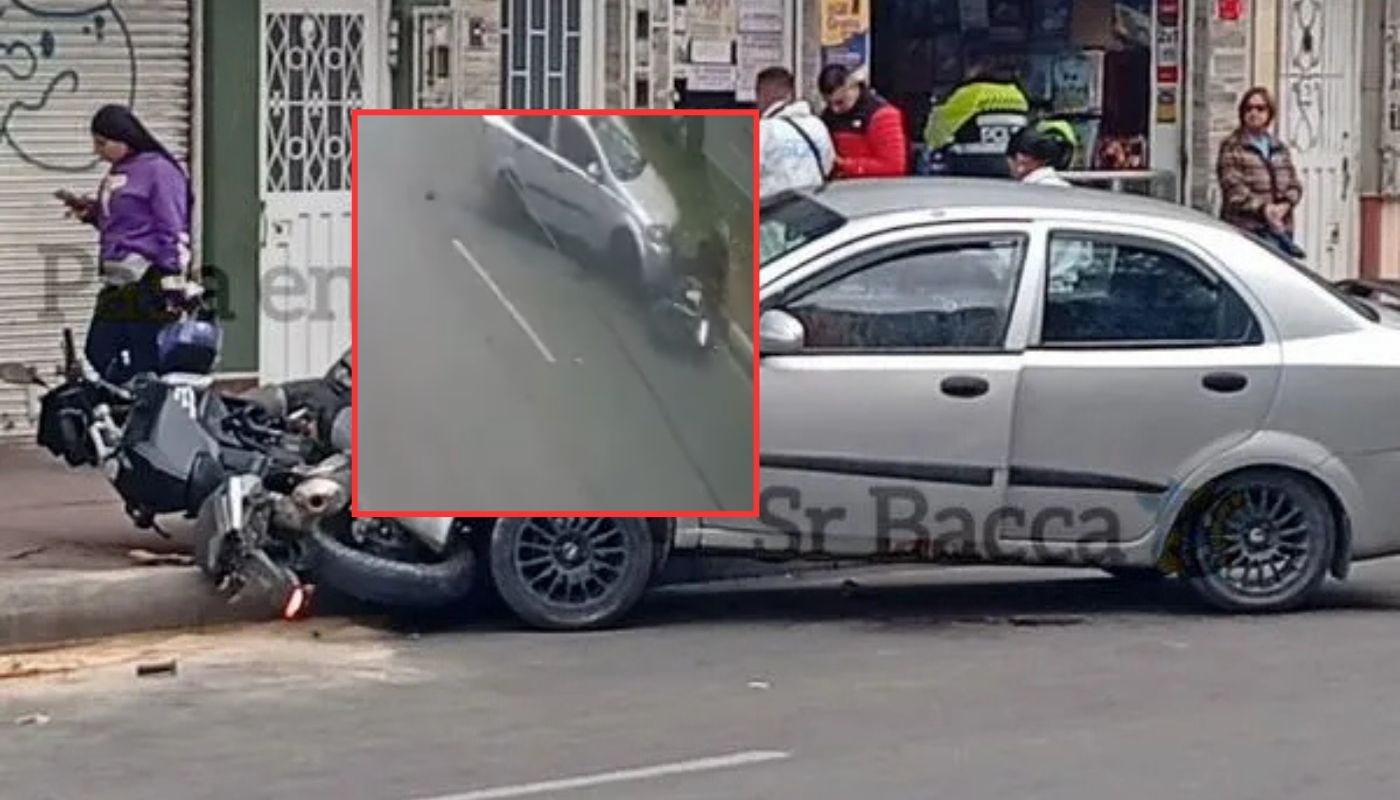 Momento en que conductor arrolla a ladrones, Bogotá, pero le dispararon y murió