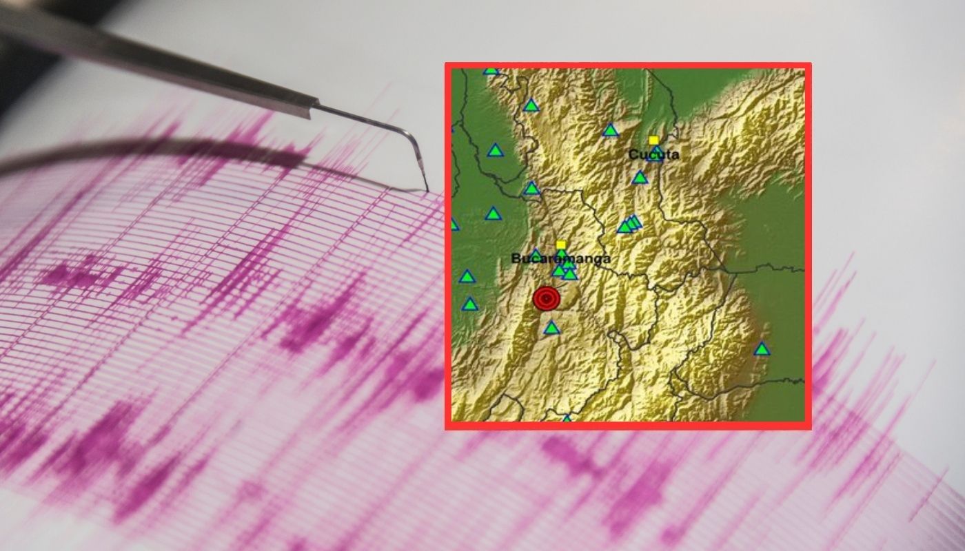 Temblor de en Colombia de magnitud 3.8 con epicentro en Los Santos hoy 160426