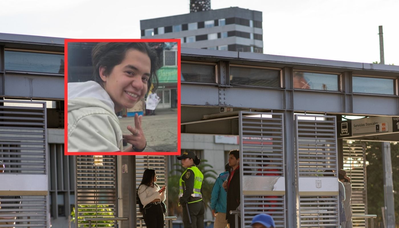 Él es Fredy Santiago Guzmán Cárdenas, estudiante universitario asesinado en la estación de Transmilenio Minuto de Dios