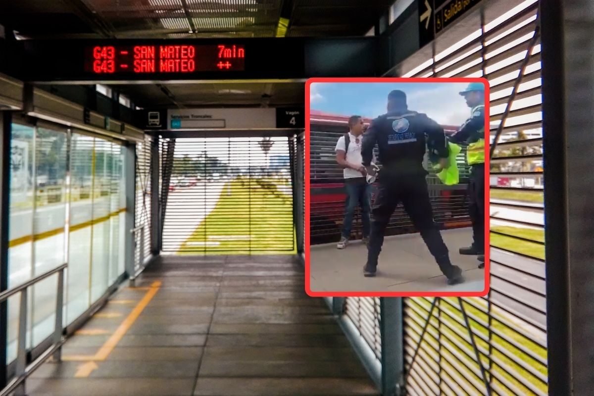 Colado en Transmilenio hirió con unas tijeras a dos guardias de seguridad 