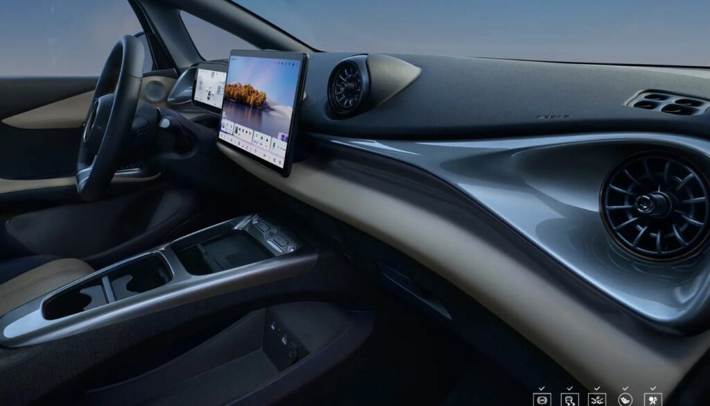 Diseño interior del BYD Dolphin 2027 / Página de BYD