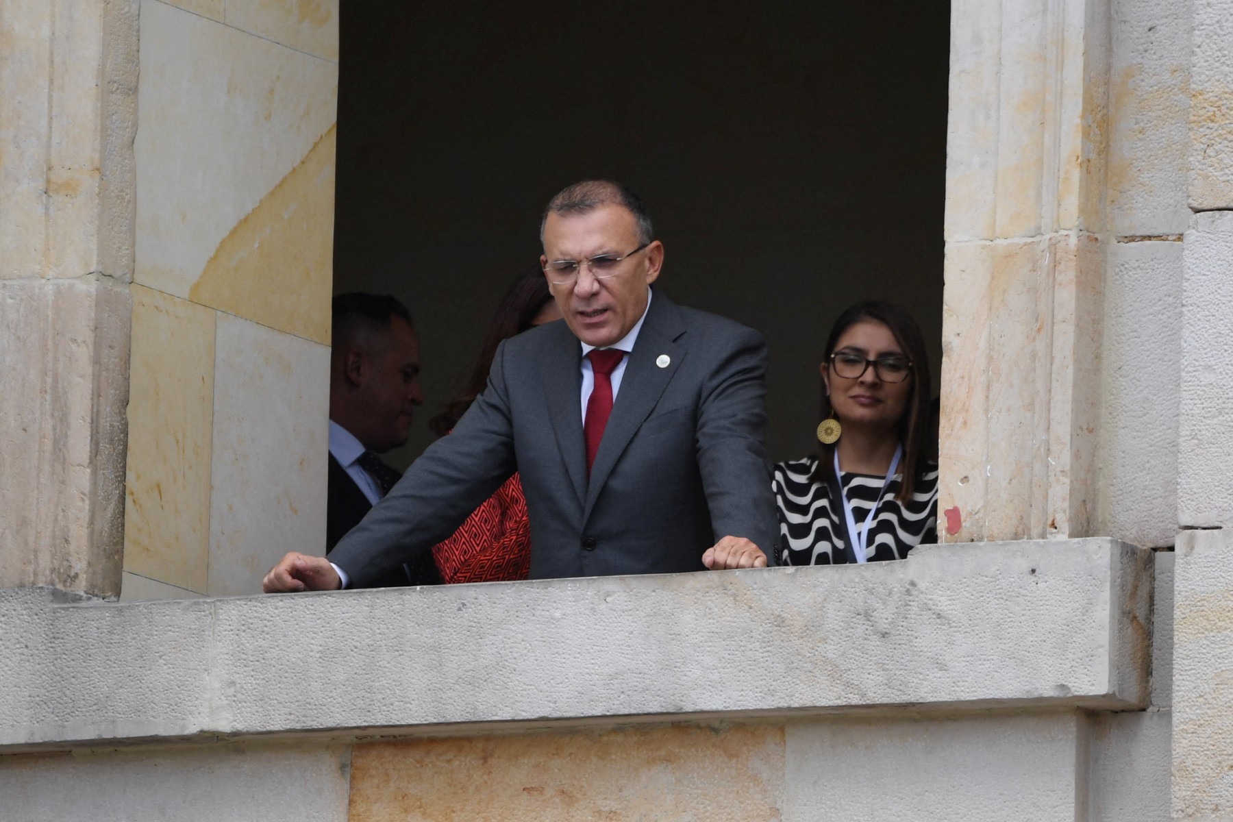 Colombian President of the Congress Roy Barreras is seen before the inauguration ceremony of Colombia's president-elect Gustavo Petro at the Bolivar square in Bogota, on August 7, 2022. Ex-guerrilla and former mayor Gustavo Petro will be sworn in as Colombia's first-ever leftist president, with plans for profound reforms in a country beset by economic inequality and drug violence. (Photo by 